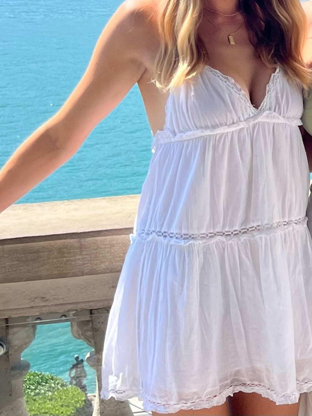 Aritzia White Mini Sundress